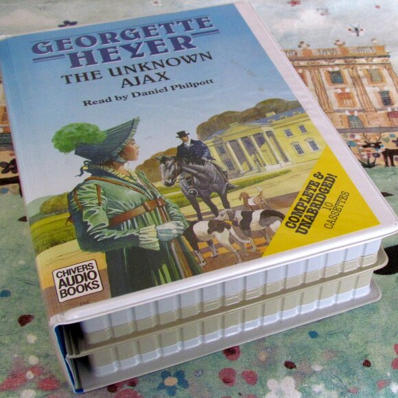AUDIOBOOK - GEORGETTE HEYER - "THE UNKNOWN AJAX" UNABRIDGED REGENCY on CASSETTES - Picture 5 of 7
